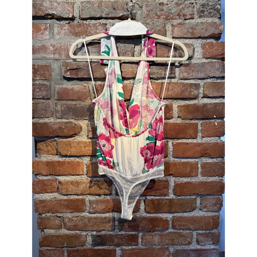 Intimately Free People Floral Bodysuit XS ๐บ Button Front - Picture 2 of 4